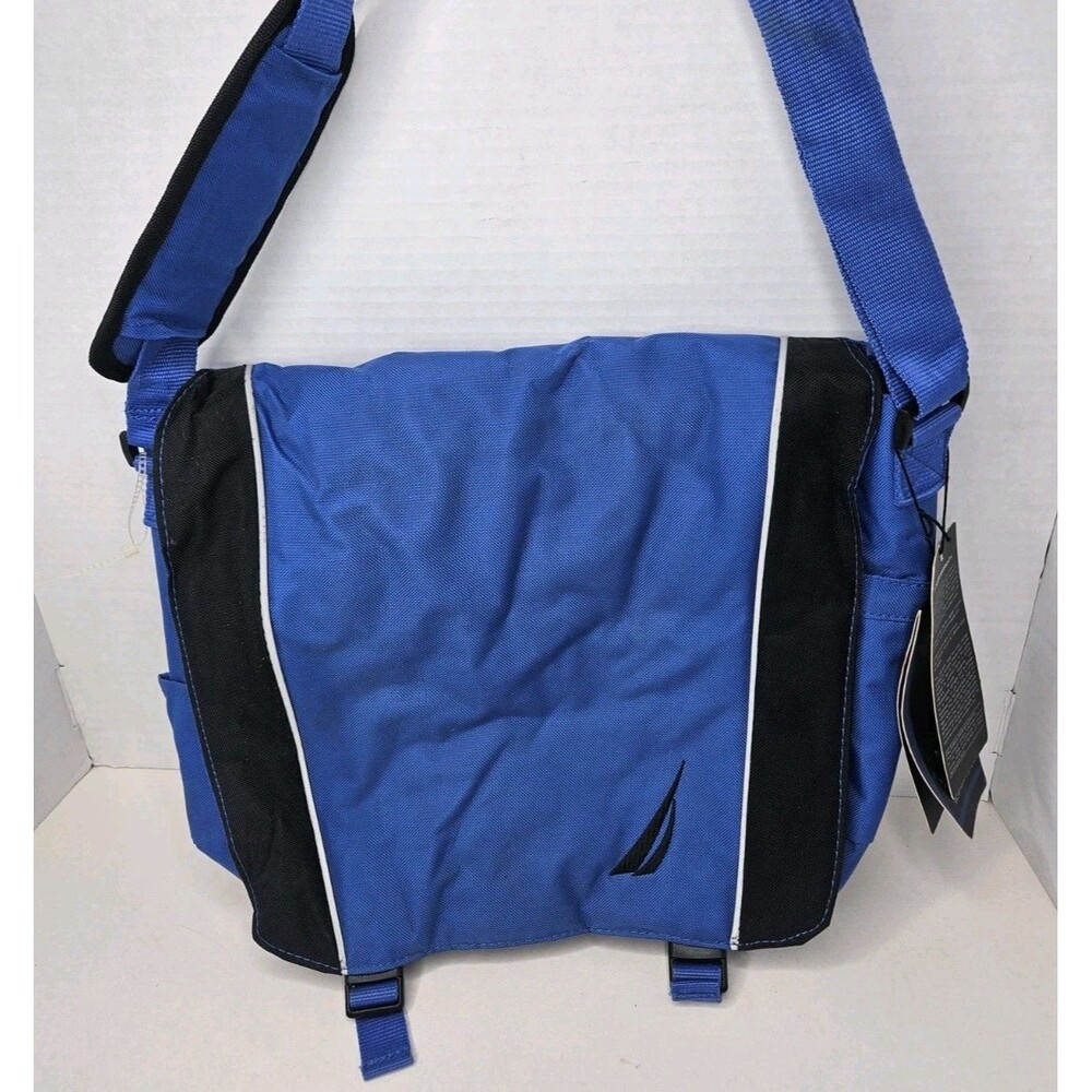 NAUTICA Spinnaker Blue Black Luggage Bag Computer Messenger School New